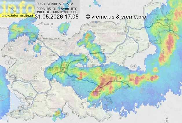 Radarska karta padavin