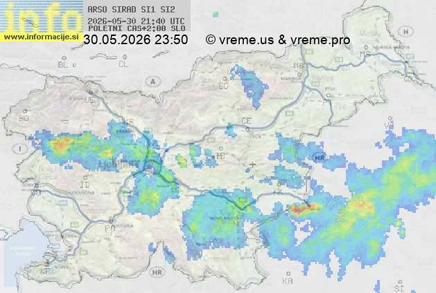 Radarska karta padavin