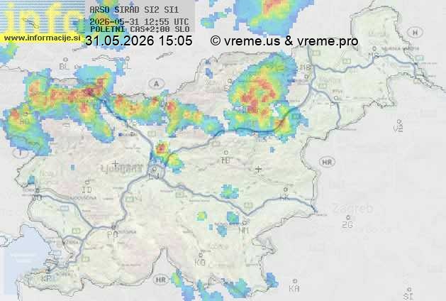 Radarska karta padavin