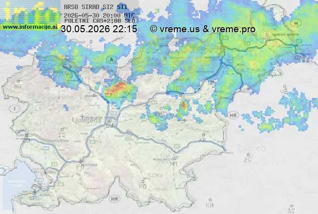 Radarska karta padavin