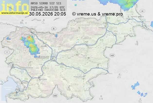 Radarska karta padavin