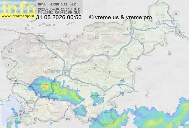 Radarska karta padavin
