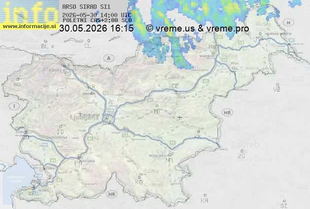 Radarska karta padavin