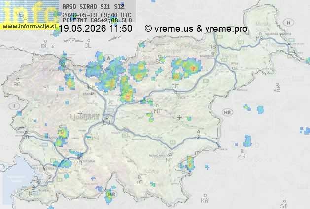 Radarska karta padavin