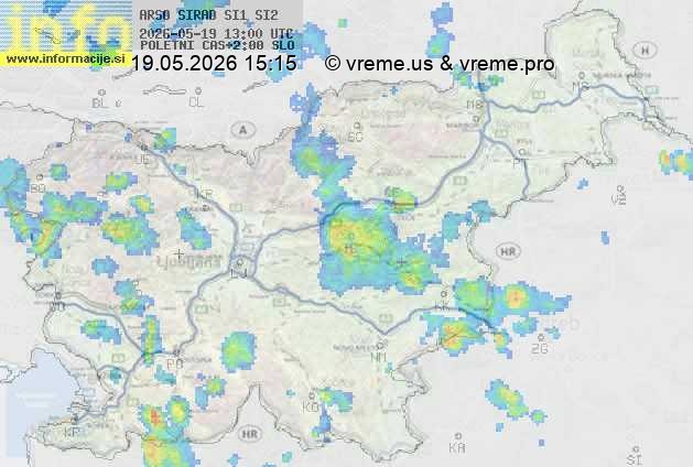 Radarska karta padavin