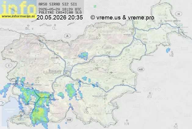 Radarska karta padavin
