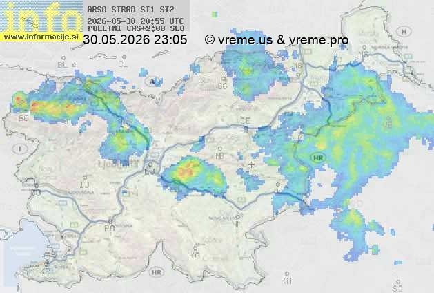Radarska karta padavin