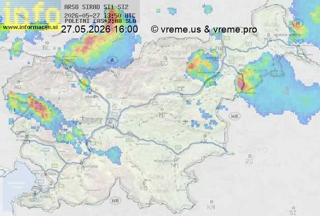 Radarska karta padavin