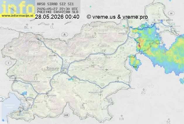 Radarska karta padavin