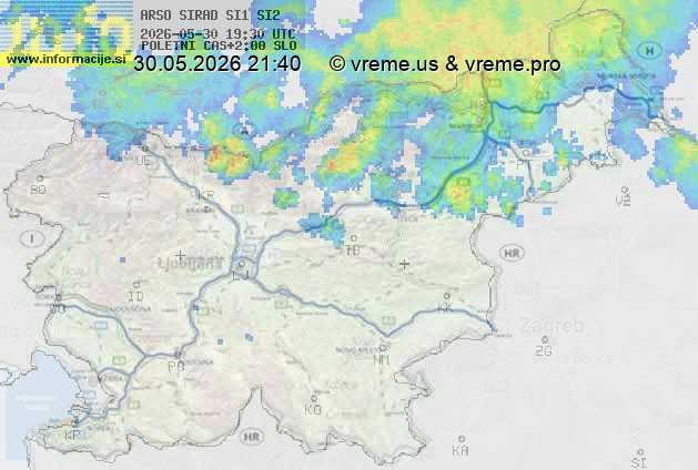 Radarska karta padavin