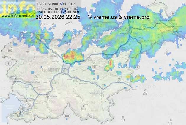 Radarska karta padavin