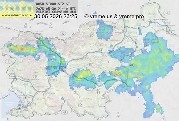 Radarska karta padavin