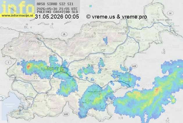 Radarska karta padavin