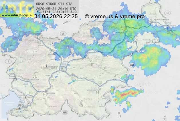 Radarska karta padavin