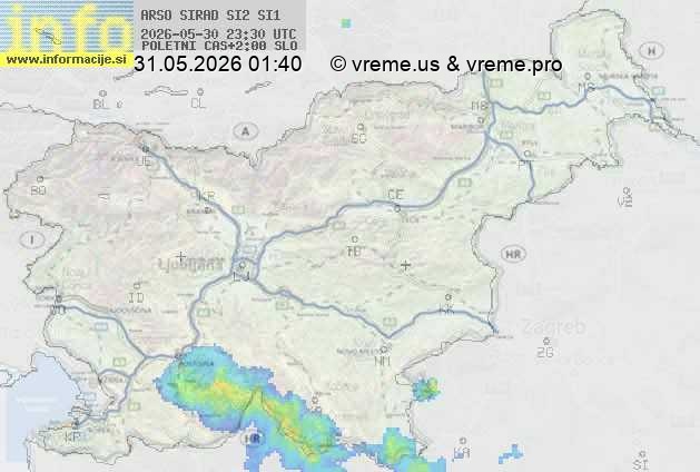 Radarska karta padavin