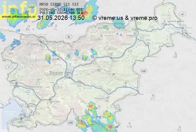 Radarska karta padavin