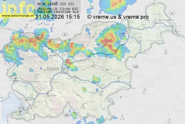 Radarska karta padavin