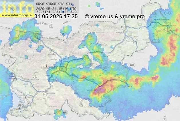 Radarska karta padavin