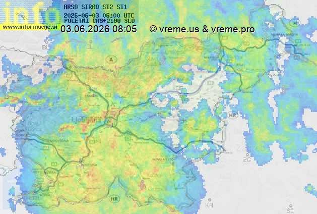 Radarska karta padavin