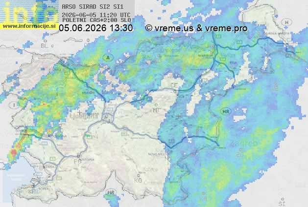 Radarska karta padavin