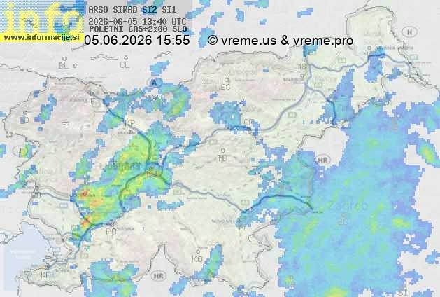 Radarska karta padavin