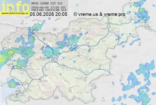 Radarska karta padavin
