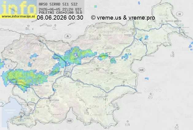 Radarska karta padavin