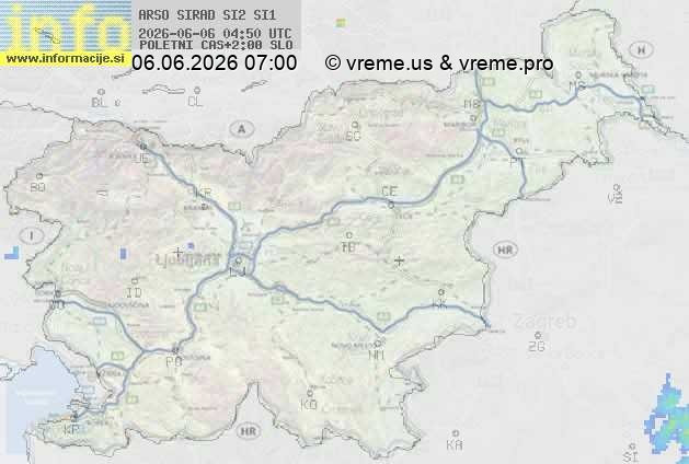 Radarska karta padavin