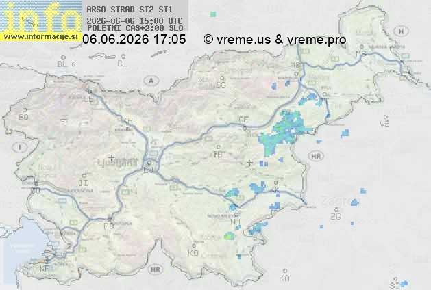 Radarska karta padavin