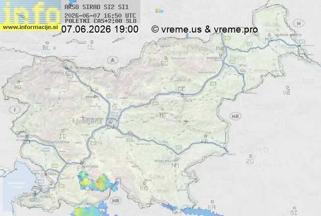 Radarska karta padavin
