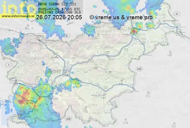 Radarska karta padavin