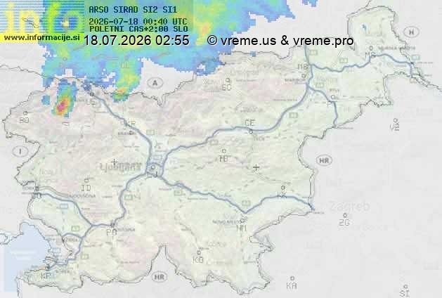 Radarska karta padavin