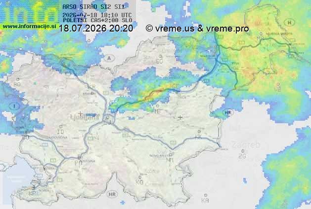 Radarska karta padavin