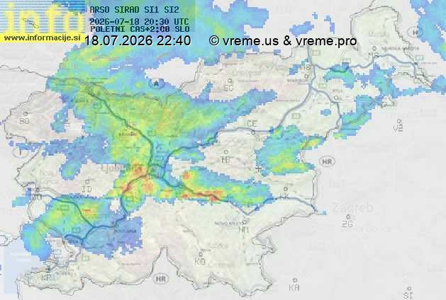Radarska karta padavin
