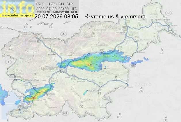 Radarska karta padavin