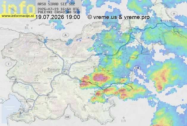 Radarska karta padavin