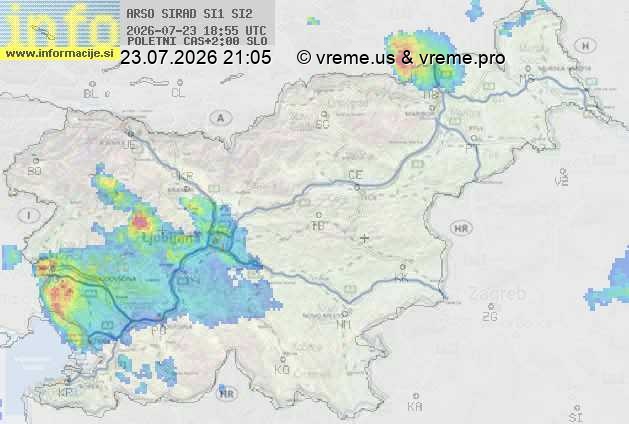 Radarska karta padavin