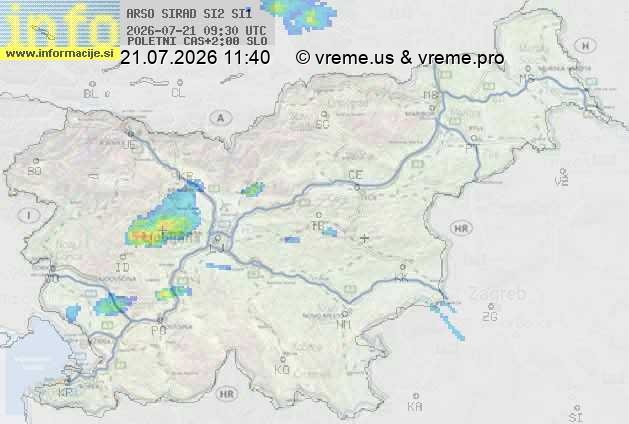 Radarska karta padavin