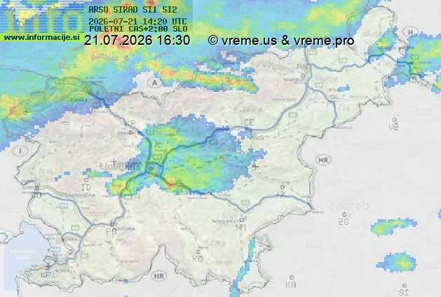 Radarska karta padavin