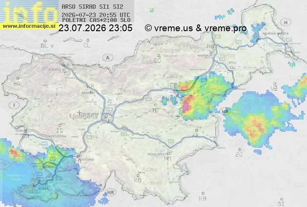 Radarska karta padavin
