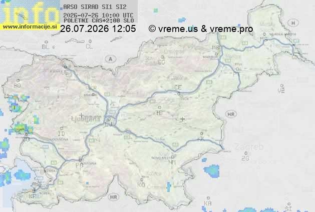 Radarska karta padavin