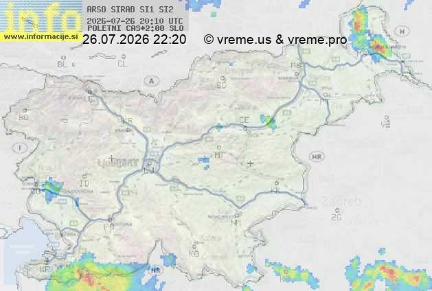 Radarska karta padavin