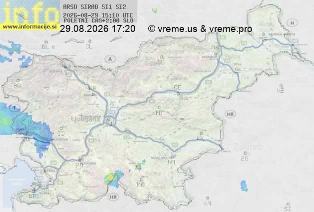 Radarska karta padavin
