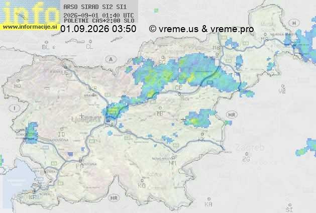 Radarska karta padavin