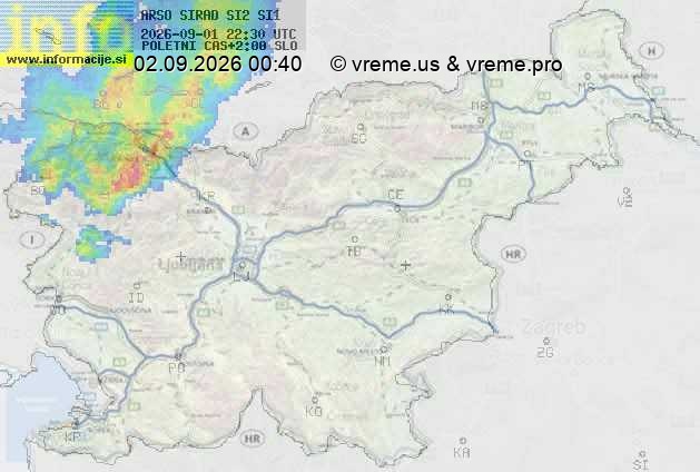 Radarska karta padavin
