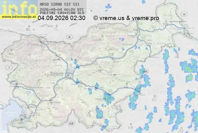 Radarska karta padavin