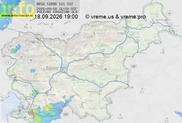 Radarska karta padavin