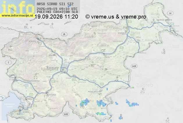 Radarska karta padavin