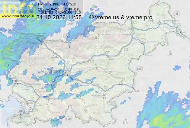 Radarska karta padavin