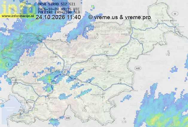 Radarska karta padavin